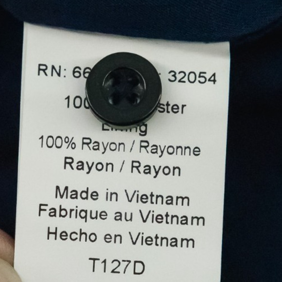 11.1 Tylho Anthropologie Size Small S Blue Isla Polka Dot A Line Tie Neck Dress - Picture 6 of 8